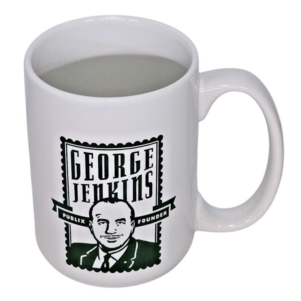 Publix Mug George Jenkins VTG‎ Founder Coffee Cup Florida Grocery Ceramic